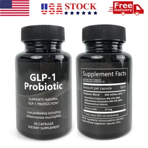 GLP-1 Probiotic Supplement + Prebiotic Naturally Support GLP-1 Production 60Ct - Picture 1 of 11