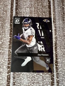 2023 Donruss Optic Football Zay Flowers Primary Colors Insert RC #20 Ravens - Picture 1 of 2