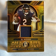2023 Panini Gold Standard DJ Moore Gold Rush Patch 097/299! Chicago Bears