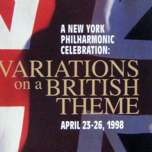 New York City Philharmonic Stagebill Aprile 1998 Variazioni su Tema Britannico - Foto 1 di 7