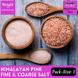 Natural Raw Organic Pink Salt Himalayan Rock Crystal Bath Edible Food Spa Pure - Picture 1 of 50