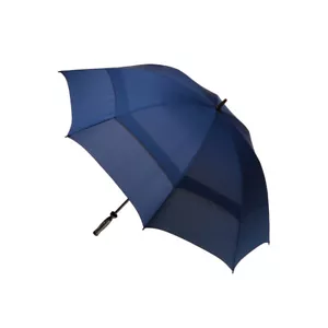Clifton UPF50+ Hurricane Manual Golf Windproof Umbrella w/ Mesh Vented Navy - Picture 1 of 4