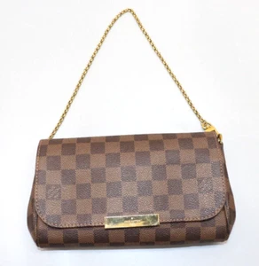 LOUIS VUITTON Favorite PM Damier Ebene Crossbody Bag Brown SD1117 - Picture 1 of 19