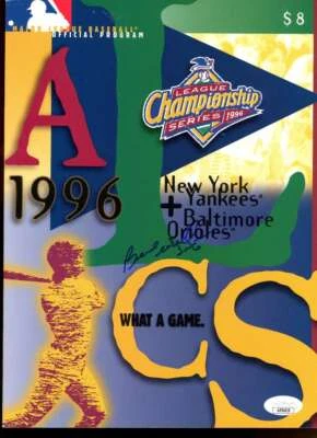 Bernie Williams Yankees Autographed Signed 1996 ALC Program JSA Authentic - Image 1 of 2