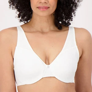 Sujetador Minimizador Micro Aros Mate Forma Elegante Breezies 48D BLANCO QVC A391232 - Imagen 1 de 3