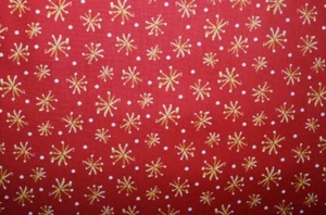 Maywood Studio All The Trimmings stars red By the 1/4 yard cotton fabric - Picture 1 of 2