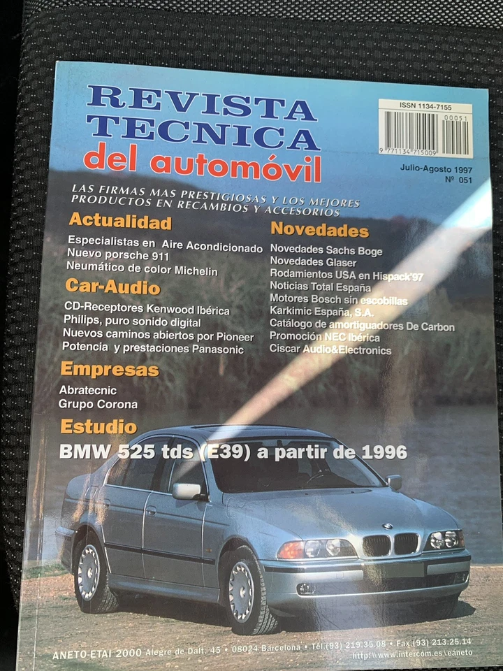 manual de taller BMW 525 TD E39 A partir Del 96 - Imagen 1 de 1