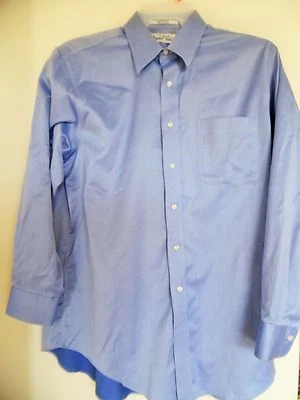 Camisa de vestir azul Marshall Fields cuello 16 manga 32/33  Foto 1 de 4