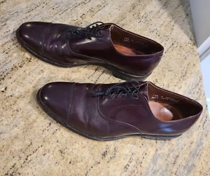 Scarpe eleganti Allen Edmonds Park Avenue Oxford punta a cappuccio uomo 10,5 D bordeaux 5675 - Foto 1 di 15