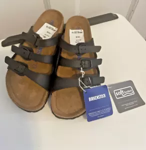 Birkenstock Arizona Sandal woman soft footbed size L 5 . black $110 - Picture 1 of 6