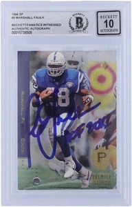 Marshall Faulk Colts Signed 1994 Upper Deck SP #3 BAS 10 Rookie Card w/HOF Insc - Picture 1 of 3