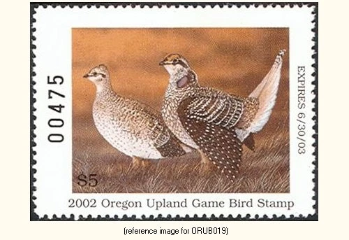 HALFPRICEHUNT Oregon Upland Bird 2002-3 $5 - Image 1 of 1