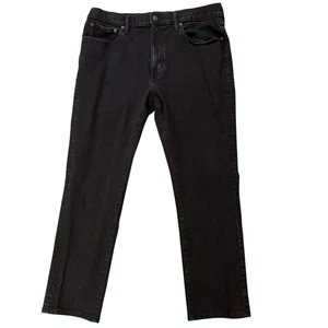J.Crew Denim Jeans Mens Size 36x32 (Fits 36x28) Flex Straight Fit Stretch Black - Picture 1 of 6