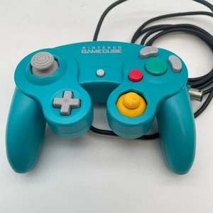 Nintendo GameCube Official Controller Emerald Blue Working From Japan - Picture 1 of 4
