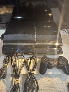 PlayStation PS3 Backwards Compatible 60GB Console CECHA01 With Controller Tested - Picture 1 of 13