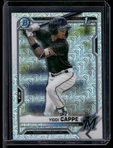 Yiddi Cappe 2021 1st Bowman Chrome Baseball #BCP-199 Mega Box Mojo Refractor - Picture 1 of 2