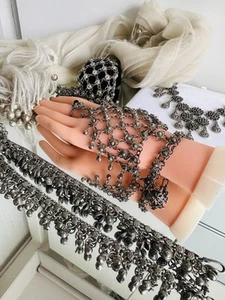 Aus Indien Bauchtanz Armband mit Ring Fußketten Halskette Glöckchen und Hüftgurt - Bild 1 von 6