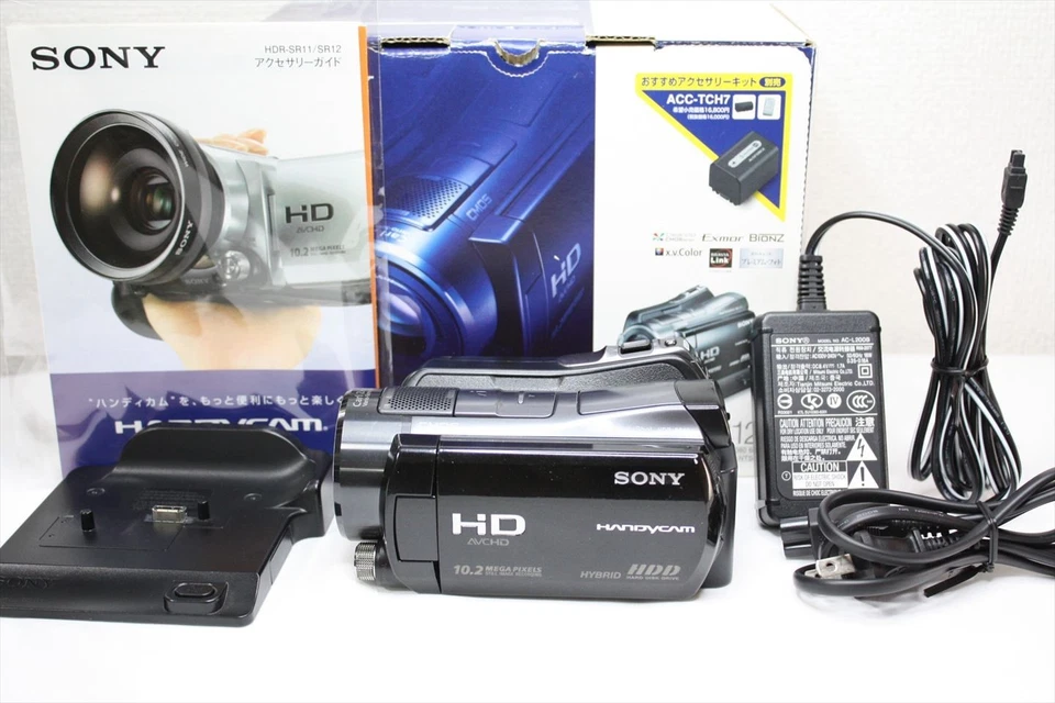 Sony Handycam HDR-SR12 BLACK Digital HD Video Camera Recorder JAPAN #02 - Image 1 of 4