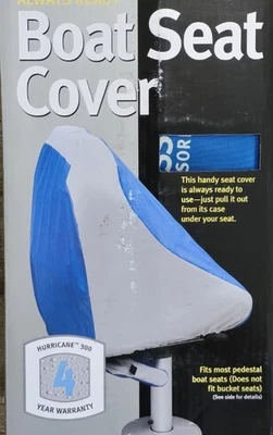 Boat Seat Cover for Pedestal Boat Seat Fishing Pontoon Bass Ski Universal Fit   - Image 1 of 4