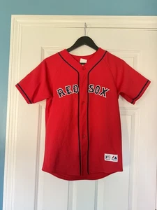Majestic #18 Johnny Damon Boston Red Sox Jersey baseball MLB Youth Size Large - Picture 1 of 3
