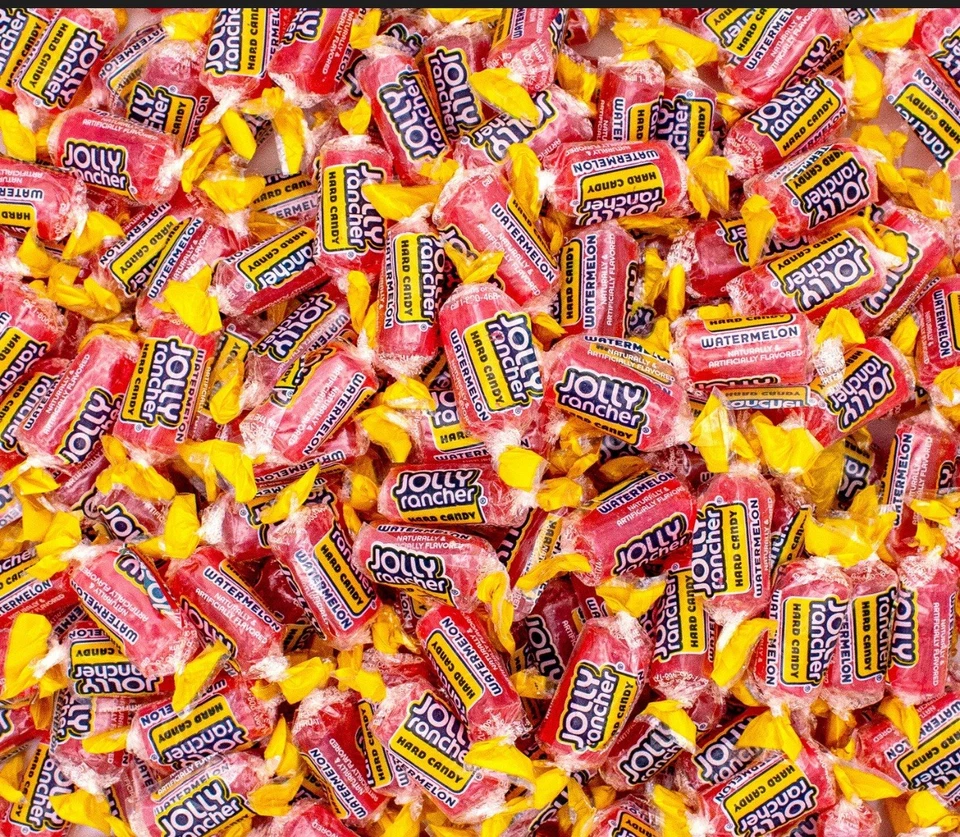 Caramelo duro JOLLY RANCHER TODO sabor sandía tamaño de muestra 4 oz 1/4 lb 20 piezas Foto 1 de 1