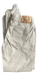 Levis Tan Joggers Jeans Boys L 12 Elastic Waist Drawstring Khaki Pants Pull On - Picture 1 of 10