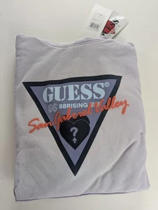 GUESS x 88rising Hoodie L Purple San Gabriel Valley Collab Sweatshirt NWT - Picture 1 of 11