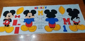 Mickey Mouse Cut n Sew Stoff Kissen Panel Plüsch Quilten Nähen 2 Mickeys 13,5 - Bild 1 von 4