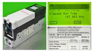 Bajo tiempo de funcionamiento Allen-Bradley 20F11RD3P4AA0NNNN PowerFlex 753 2 HP FRN: 11.002 - Imagen 1 de 15