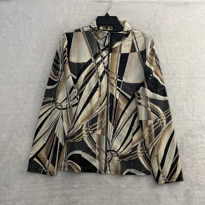 Chaqueta Toni Morgan Mujer Cremallera Completa Multicolor Geométrica Grande Poliéster Lentejuelas Foto 1 de 4