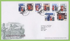 G.B. 2018 Christmas set on Royal Mail First Day Cover, Tallents House - Picture 1 of 1