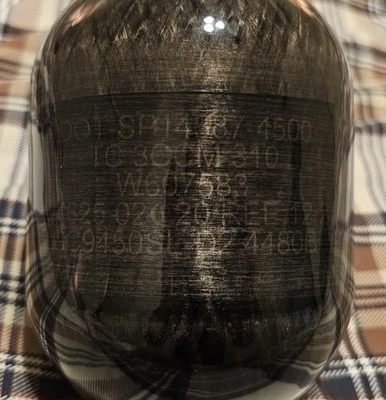 Ninja Lite Carbon Fiber Air Tank (Bottle Only) - 50/4500 - Needs Hydro - 02/20 - Image 1 of 4