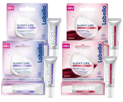 Labello Glowy Lips Lippenpflege Set, Glowy Lips Clear ultra leichte Pflege - Bild 1 von 4