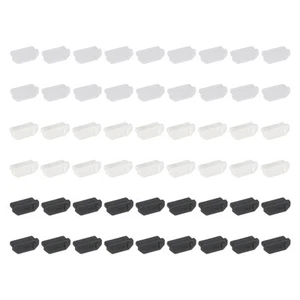 0.6 Inch Dust Plug, 60 Pcs Anti Dust Plug Cover, Black/White/Clear - Zdjęcie 1 z 6