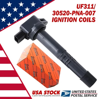 Reliable 1x UF311 Ignition Coils For Honda CR-V 2.4L l4 2002-2009 30520PNA007 - Imagem 1 de 4