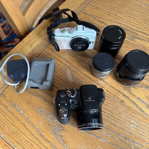 Olympus Pen E-PL7 Camera -3 lenses- bonus cam , battery + charger see descrip. - Picture 1 of 17