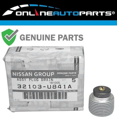 Genuine Nissan Magnetic Front / Rear Diff Sump Drain Plug for Patrol GQ GU - Image 1 of 3