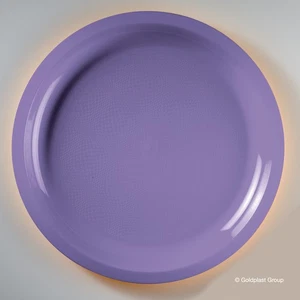 Platos Bajos Redondos Lila 25 Pz Ø 29 Cm Goldplast Para Fiestas - Imagen 1 de 1