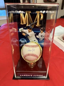Aaron Judge Signed Autographed Baseball Display Case MVP Edition Fanatics COA - Picture 1 of 3