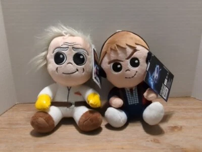 Kidrobot Back To The Future Doc Brown & Marty McFly Phunny Plush lot of 2 NWT - Image 1 of 4