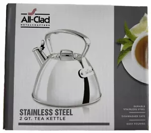 All-Clad 2-Quart Stainless Steel Tea Kettle New In Box - Picture 1 of 6