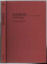 Ernest ABEL / Homicide A Bibliography 1st Edition 1987