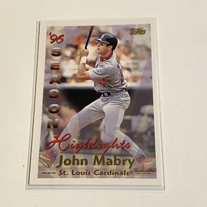 1997 Topps - Season Highlights John Mabry #102  - Baseball Trading Card - Picture 1 of 2