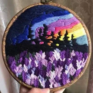 Hand Embroidery Kit 20cm - Beginners DIY Craft Project - Modern Needlework - Picture 1 of 1