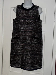 New with Tags RACHEL ZOE Black Tweed Shift Dress Size 4 $149 - Picture 1 of 7