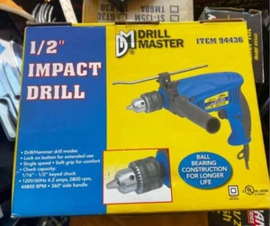 DRILL MASTER 94436 1/2" IMPACT DRILL (WBP009499) - Picture 1 of 1