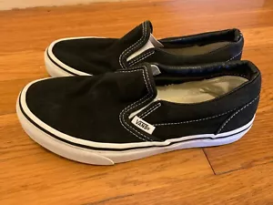 Vans Off The Wall Slip On Black White Canvas Classic SHOE low top core trainer 5 - Picture 1 of 3