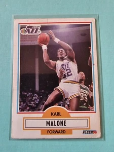 1990-91 NBA Fleer Karl Malone #188 π₯ Utah Jazz - Picture 1 of 2
