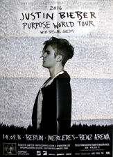 JUSTIN BIEBER - 2016 - Live In Concert - Purpose World Tour - Poster - Berlin