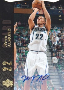 2008-09 Upper Deck Lineage SE Die Cut Autograph 180 Morris Almond AUTO